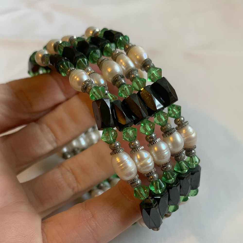 36” Adjustable Hematite Magnetic Strand Bracelet/Necklace Grounding Healing